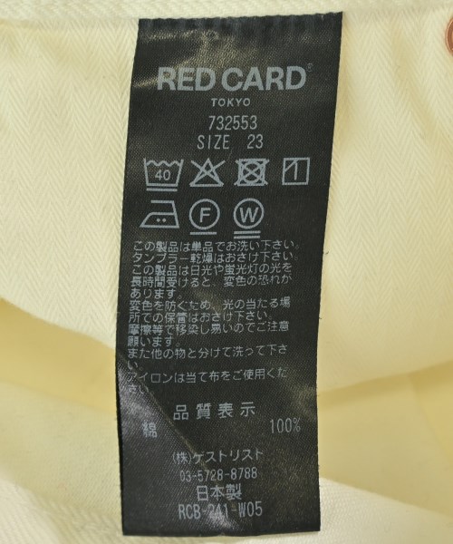 RED CARD（レッドカード）デニムパンツ 白 サイズ:23(XS位) レディース/2200691615189