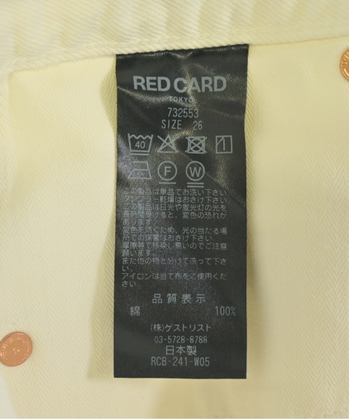 RED CARD（レッドカード）デニムパンツ 白 サイズ:26(M位) レディース/2200691618135