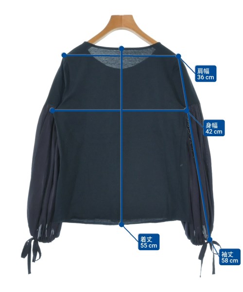 DUAL VIEW（デュアルビュー）ブラウス 紺 サイズ:40(M位) レディース/2200642639134