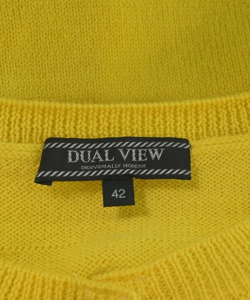 DUAL VIEW（デュアルビュー）カーディガン 黄 サイズ:42(L位) レディース/2200693647102