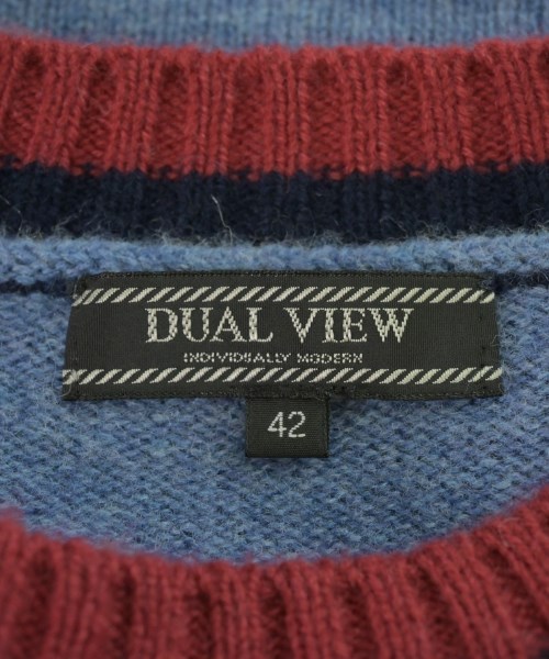 DUAL VIEW（デュアルビュー）ニット・セーター 青 サイズ:42(L位) レディース/2200713391664
