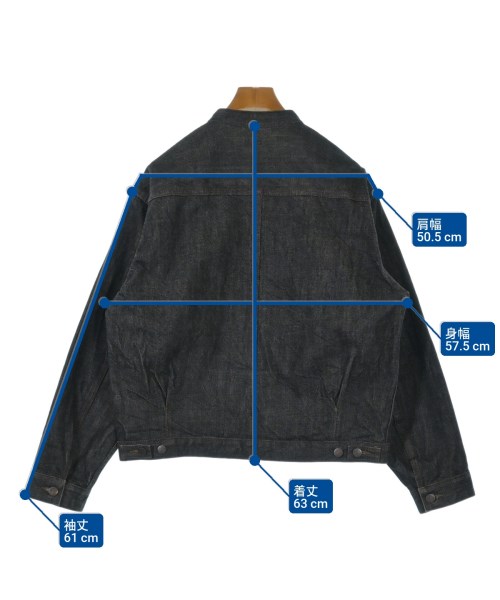 STABILIZER Gnz（スタビライザージーンズ）デニムジャケット 黒 サイズ:42(L位) メンズ/2200637638012