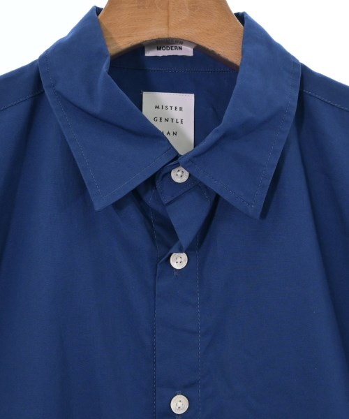 Mr.GENTLEMAN（ミスタージェントルマン）カジュアルシャツ 青 サイズ:M メンズ/2200344168086