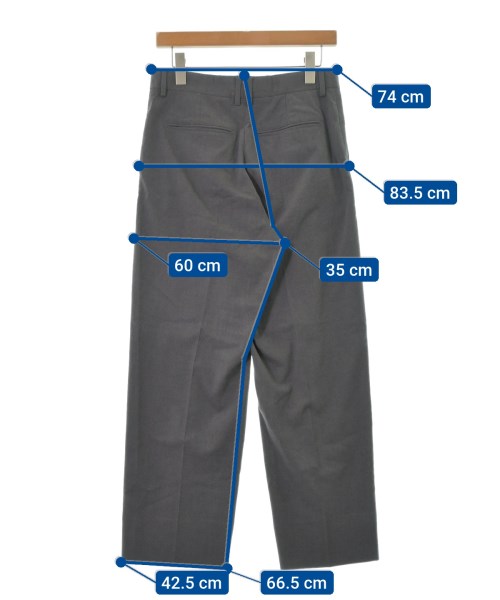 Mr.GENTLEMAN（ミスタージェントルマン）スラックス グレー サイズ:M メンズ/2200465255214