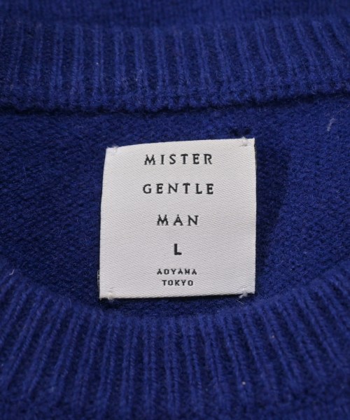 Mr.GENTLEMAN（ミスタージェントルマン）ニット・セーター 青 サイズ:L メンズ/2200638384031