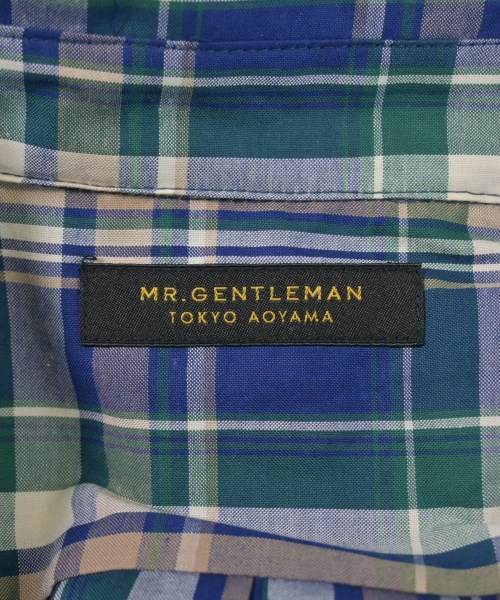Mr.GENTLEMAN（ミスタージェントルマン）カジュアルシャツ 青 サイズ:M メンズ/2200632927807