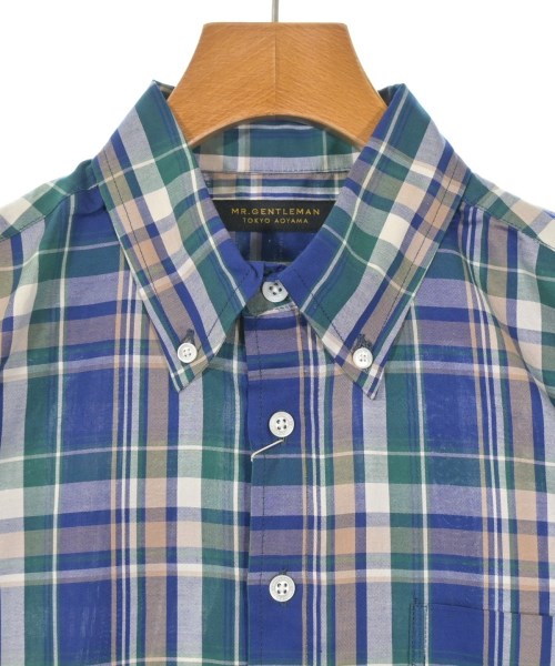 Mr.GENTLEMAN（ミスタージェントルマン）カジュアルシャツ 青 サイズ:M メンズ/2200632927807
