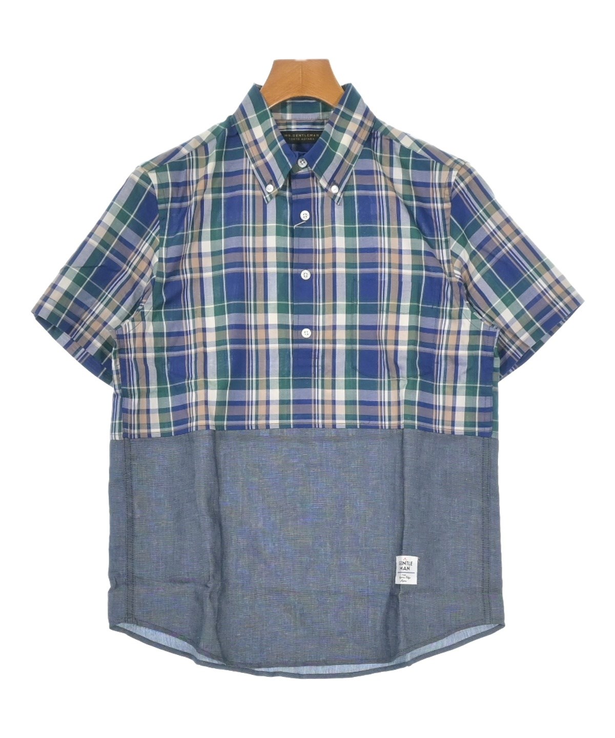 Mr.GENTLEMAN ミスタージェントルマン カジュアルシャツ メンズ 【古着】【中古】 Mr.GENTLEMAN（ミスタージェントルマン）カジュアルシャツ 青 サイズ:M