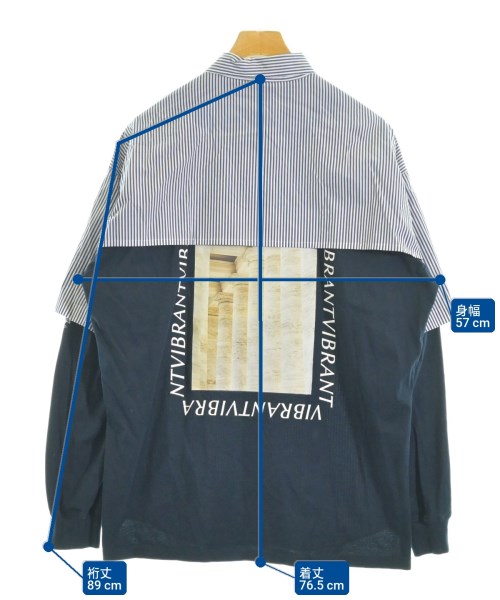 Mr.GENTLEMAN（ミスタージェントルマン）カジュアルシャツ 白 サイズ:M メンズ/2200616426173