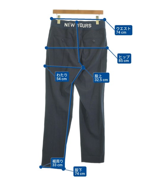 Mr.GENTLEMAN（ミスタージェントルマン）スラックス 紺 サイズ:S メンズ/2200616426180