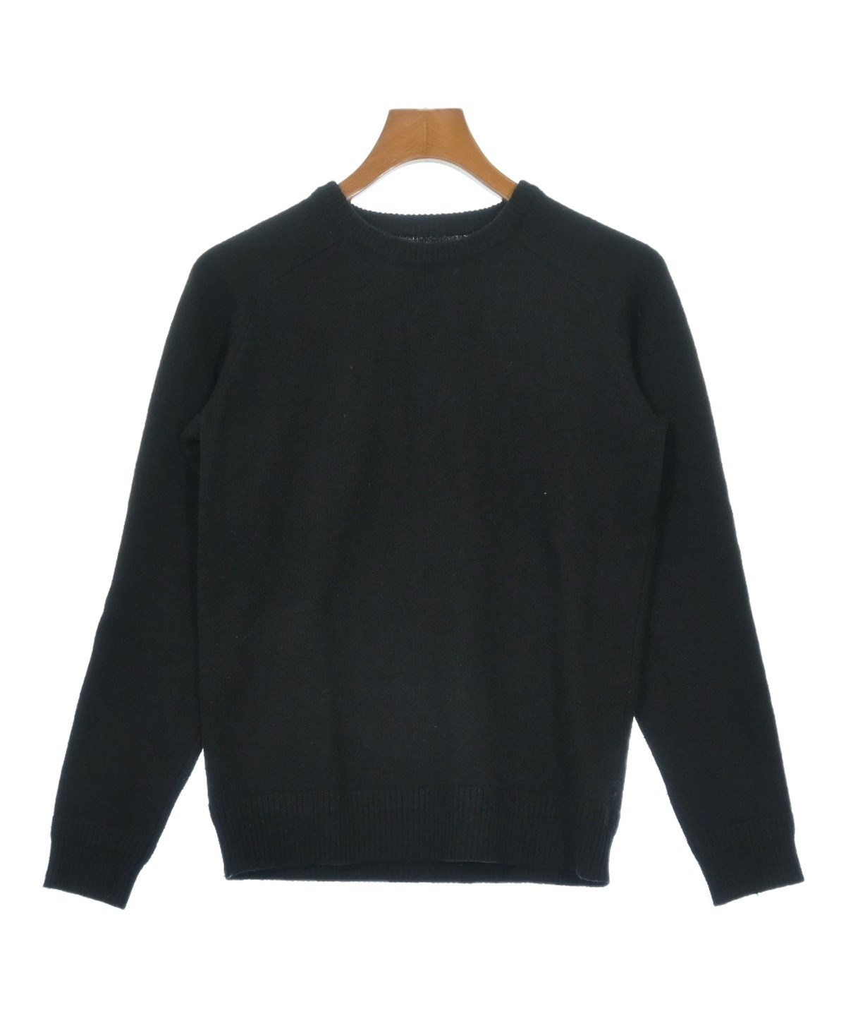 ブランド古着 MISTERGENTLEMANラグランニットセーター65 Mr.GENTLEMAN（ミスタージェントルマン）ニット・セーター 黒 サイズ:S