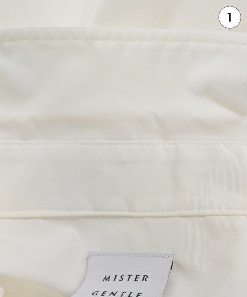 Mr.GENTLEMAN（ミスタージェントルマン）カジュアルシャツ 白 サイズ:M メンズ/2200627836077