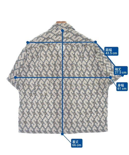 Mr.GENTLEMAN（ミスタージェントルマン）カジュアルシャツ グレー サイズ:M メンズ/2200607175011