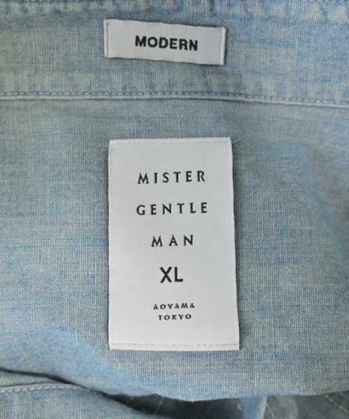 Mr.GENTLEMAN（ミスタージェントルマン）カジュアルシャツ 青 サイズ:XL メンズ/2200612333154