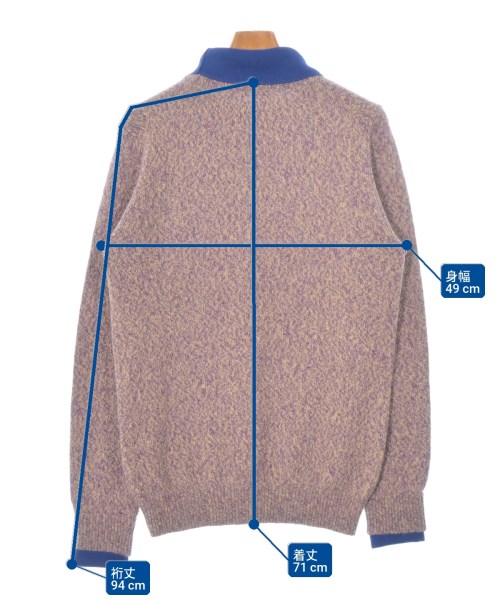 Mr.GENTLEMAN（ミスタージェントルマン）ニット・セーター 紫 サイズ:L メンズ/2200670077052