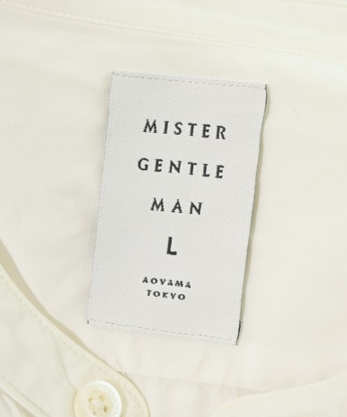 Mr.GENTLEMAN（ミスタージェントルマン）カジュアルシャツ 白 サイズ:L メンズ/2200679562061