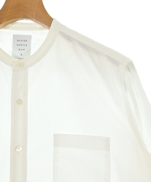 Mr.GENTLEMAN（ミスタージェントルマン）カジュアルシャツ 白 サイズ:L メンズ/2200679562061