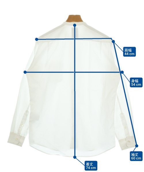 Mr.GENTLEMAN（ミスタージェントルマン）カジュアルシャツ 白 サイズ:L メンズ/2200679562061