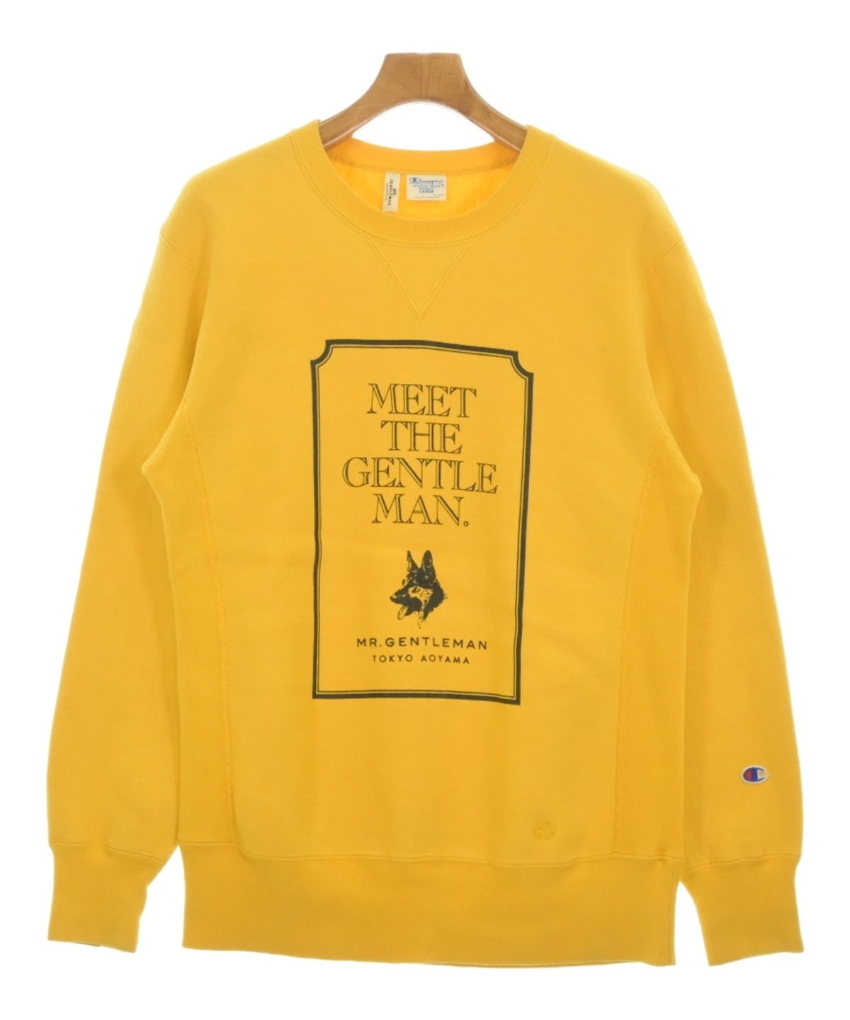 MR.GENTLEMAN 切り替えスウェット Mr.GENTLEMAN（ミスタージェントルマン）スウェット 黄 サイズ:L