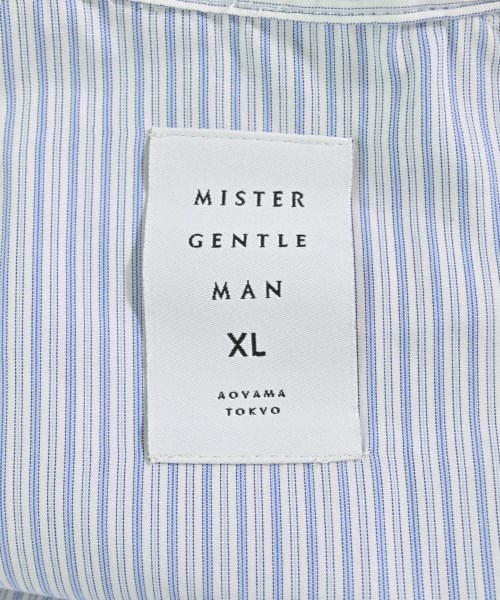 Mr.GENTLEMAN（ミスタージェントルマン）カジュアルシャツ 青 サイズ:XL メンズ/2200707514109