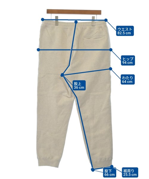 Mr.GENTLEMAN（ミスタージェントルマン）スウェットパンツ 白 サイズ:XL メンズ/2200646102092