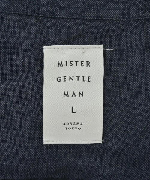 Mr.GENTLEMAN（ミスタージェントルマン）カジュアルシャツ 紺 サイズ:L メンズ/2200646102474