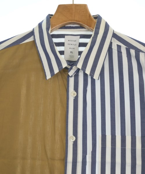 Mr.GENTLEMAN（ミスタージェントルマン）カジュアルシャツ 紺 サイズ:XL メンズ/2200650341050