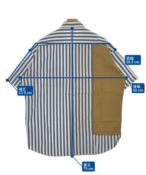 Mr.GENTLEMAN（ミスタージェントルマン）カジュアルシャツ 紺 サイズ:XL メンズ/2200650341050