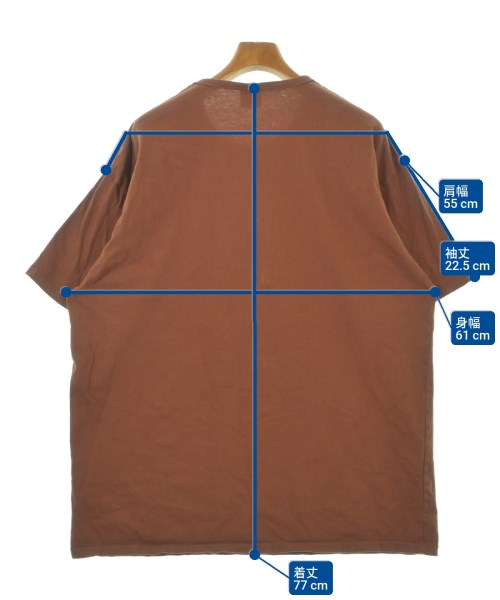 Mr.GENTLEMAN（ミスタージェントルマン）Tシャツ・カットソー 茶 サイズ:XXL メンズ/2200671890032