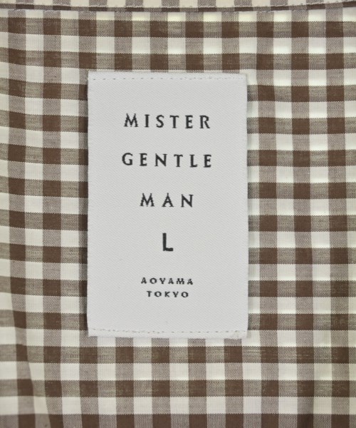Mr.GENTLEMAN（ミスタージェントルマン）カジュアルシャツ 茶 サイズ:L メンズ/2200736518116