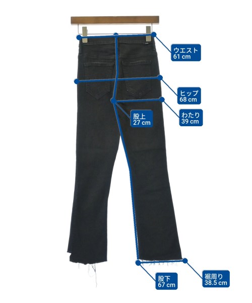 MOTHER（マザー）デニムパンツ 黒 サイズ:24(S位) レディース/2200636014121