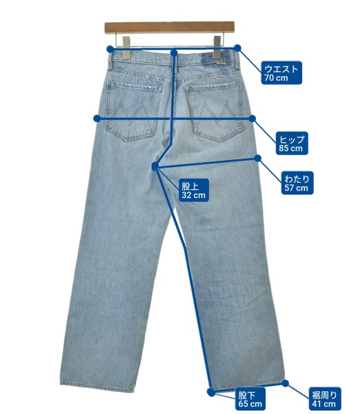 MOTHER（マザー）デニムパンツ 青 サイズ:26(M位) レディース/2200624271086