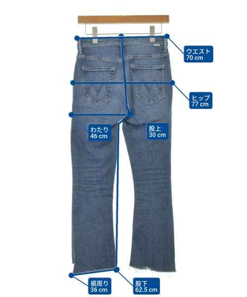 MOTHER（マザー）デニムパンツ 青 サイズ:27(M位) レディース/2200640252014