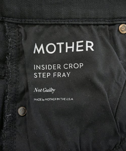 MOTHER（マザー）デニムパンツ 黒 サイズ:26(M位) レディース/2200610876424