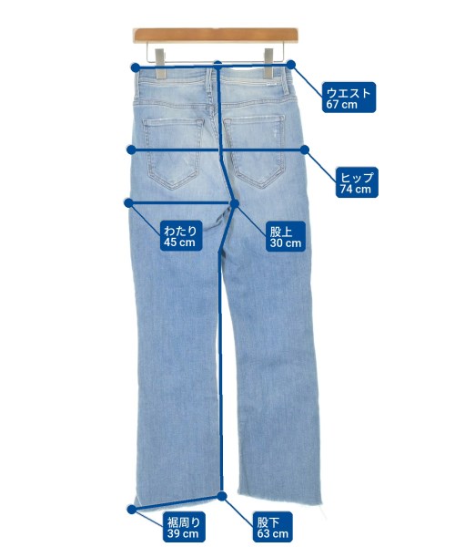 MOTHER（マザー）デニムパンツ 青 サイズ:27(M位) レディース/2200613539029