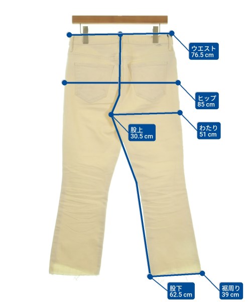 MOTHER（マザー）デニムパンツ 白 サイズ:29(L位) レディース/2200631686125