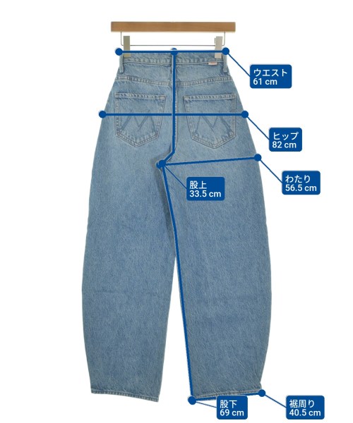 MOTHER（マザー）デニムパンツ 青 サイズ:24(S位) レディース/2200674484030