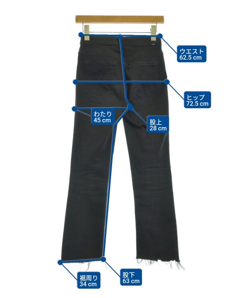 MOTHER（マザー）デニムパンツ 黒 サイズ:24(S位) レディース/2200675462037