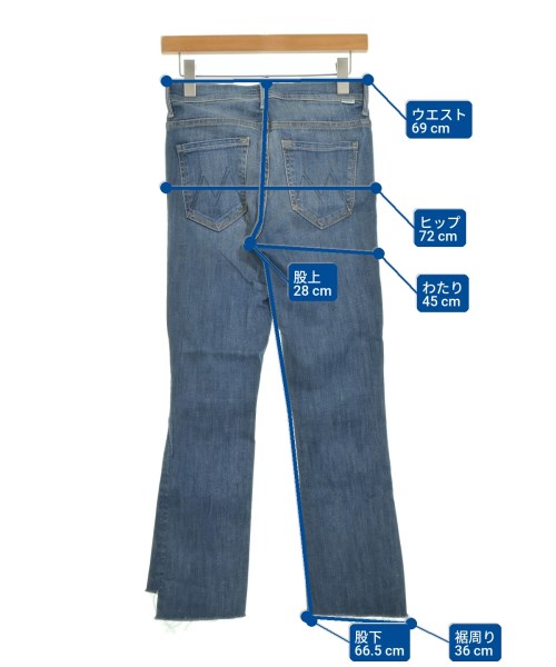 MOTHER（マザー）デニムパンツ 青 サイズ:26(M位) レディース/2200677730028