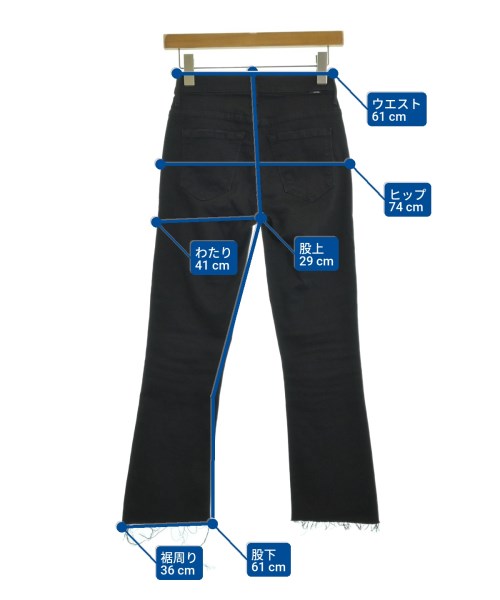 MOTHER（マザー）デニムパンツ 黒 サイズ:24(S位) レディース/2200655980100