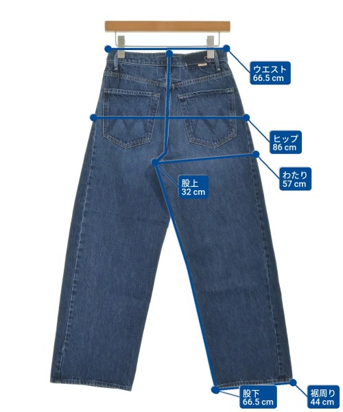 MOTHER（マザー）デニムパンツ 青 サイズ:26(M位) レディース/2200660787015