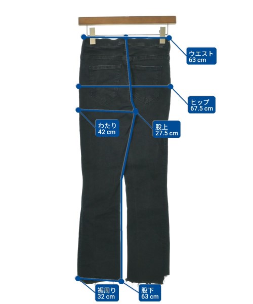 MOTHER（マザー）デニムパンツ 黒 サイズ:25(S位) レディース/2200636914056