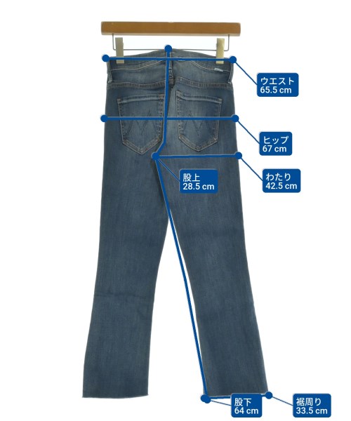 MOTHER（マザー）デニムパンツ 青 サイズ:24(S位) レディース/2200629445185