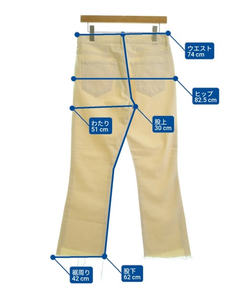 MOTHER（マザー）デニムパンツ 白 サイズ:28(L位) レディース/2200667351042