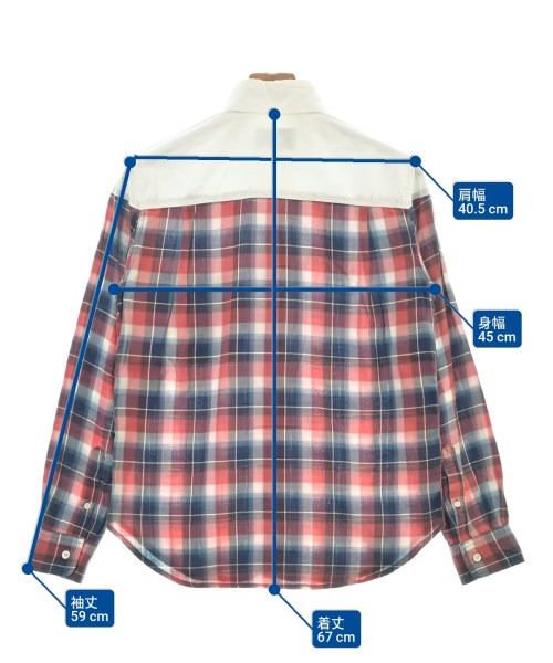 Niche（ニッチ）カジュアルシャツ 赤 サイズ:S メンズ/2200553925050