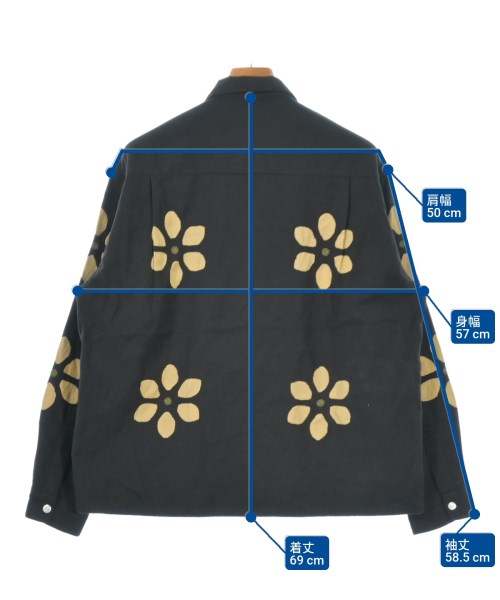 Niche（ニッチ）カジュアルシャツ 黒 サイズ:M メンズ/2200636803022