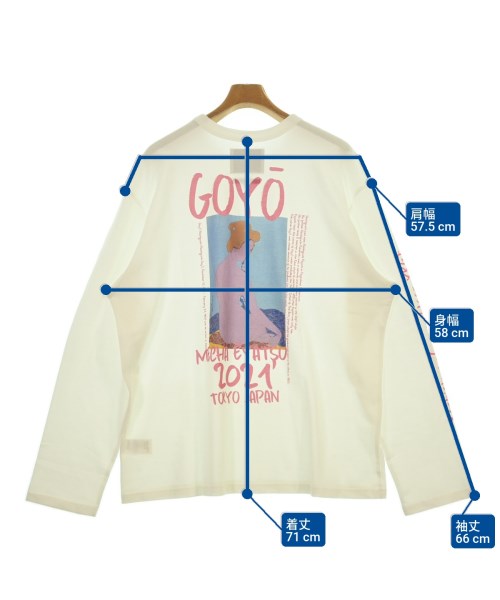 yoshio kubo（ヨシオクボ）Tシャツ・カットソー 白 サイズ:3(L位) メンズ/2200642053145