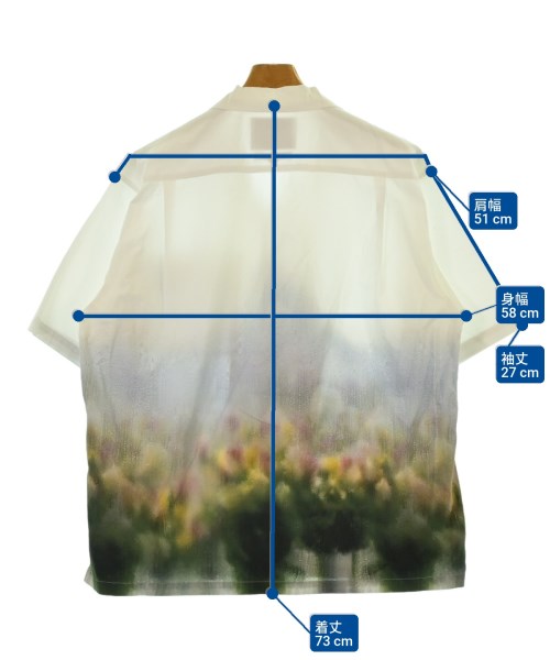 yoshio kubo（ヨシオクボ）カジュアルシャツ 白 サイズ:3(L位) メンズ/2200642607188