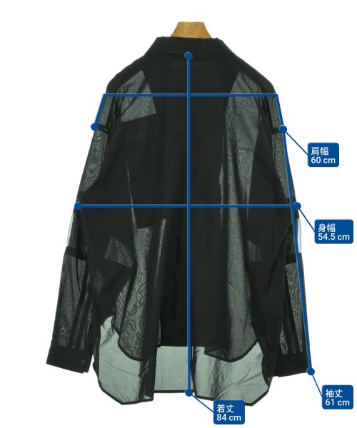 yoshio kubo（ヨシオクボ）カジュアルシャツ 黒 サイズ:2(M位) メンズ/2200620340977