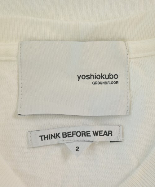yoshio kubo（ヨシオクボ）Tシャツ・カットソー 白 サイズ:2(M位) メンズ/2200658834028